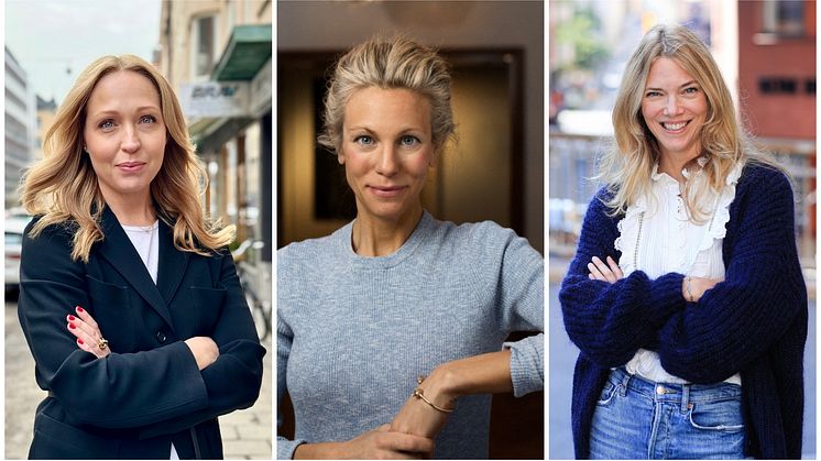 Malin Blomberg vd på Zimply, Anna Felländer vd på anch.AI och Linda Hellström vd på Sift Lab utmanar normer.