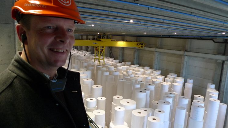 Jonas Edholm gets bird's-eye view of Invercote production