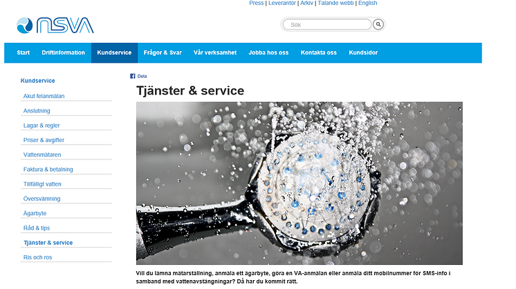 Tanken med den nya VA-anmälansguiden och övriga självservicetjänster på ​nsva.se är att kunderna ska kunna göra sina ärenden när de vill, oavsett om NSVA har öppet eller inte. 