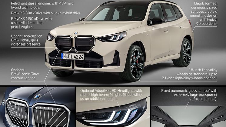Den nye BMW X3 - information