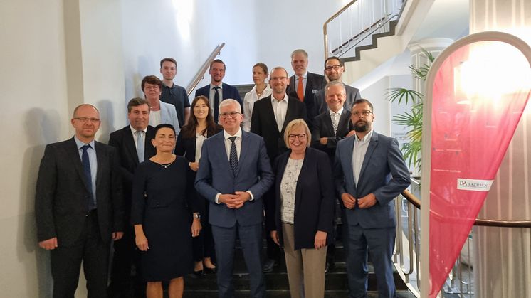 Besuch des sächsischen Staatsministers für Finanzen in Glauchau