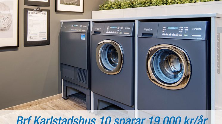 I Drömtvättstugan halveras drifts- och energikostnaderna 