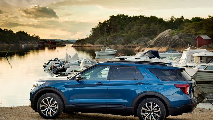 ​Lanserer nye Ford Explorer ladbar hybrid som varebil