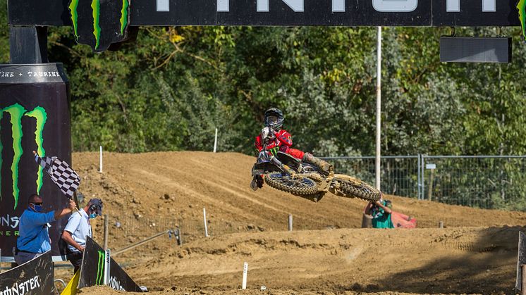 レース1でMXGP初優勝、総合3位で表彰台を獲得した＃91 ジェレミー・シーワー（YZ450F）