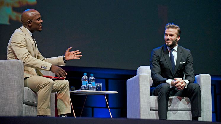 ​David Beckham at the Discovery Leadership Summit 2016
