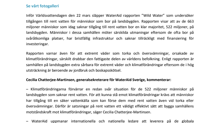 Ny rapport visar – världens fattigaste människor drabbas värst av klimatförändringar
