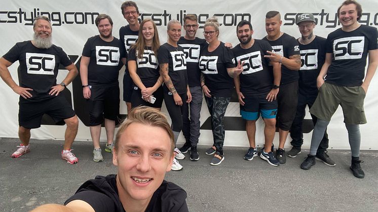 Gruppbild innan racet