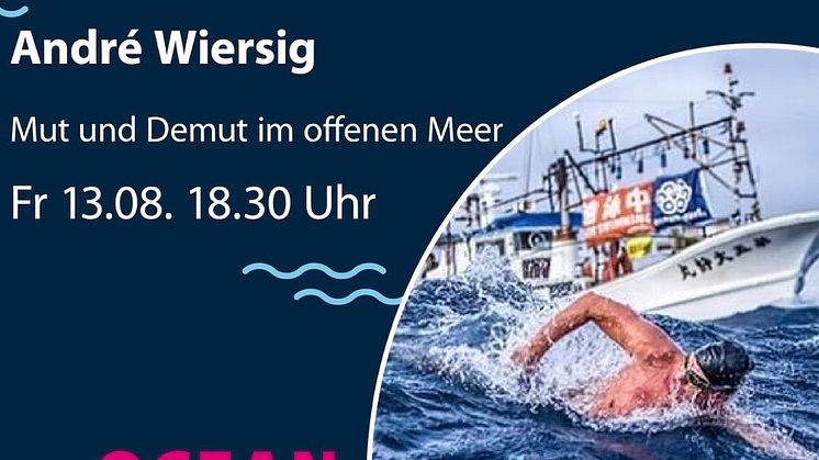 Los geht`s mit André Wiersig, der von seinen Erfahrungen in den Weltmeeren erzählt. 