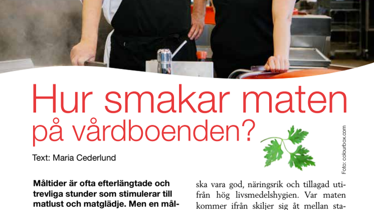 Maten på vårdboenden i Helsingborg