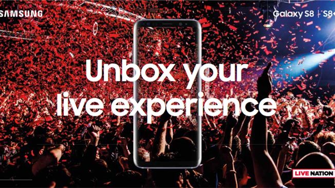 SAMSUNG EXKLUSIV PARTNER TILL LIVE NATION I HELA NORDEN