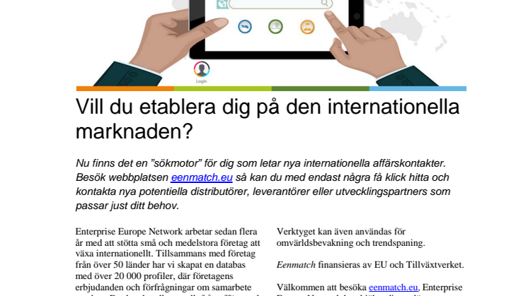 Vill du etablera dig på den internationella marknaden?