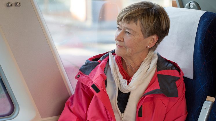 Passagerare ombord på Kustpilen