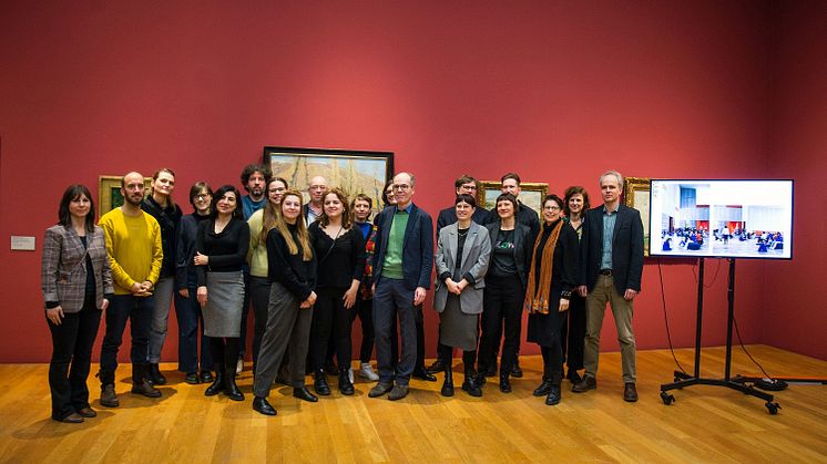Das Team vom Museum der bildenden Künste Leipzig beim Jahresauftakt 2024 - Foto: Elli Flint 