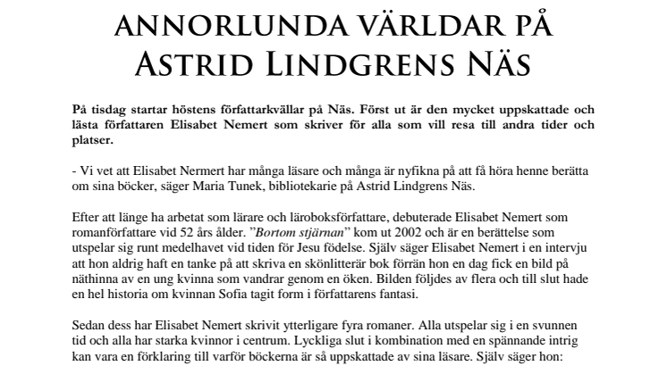 Fantastiska kvinnor och annorlunda världar på Astrid Lindgrens Näs 