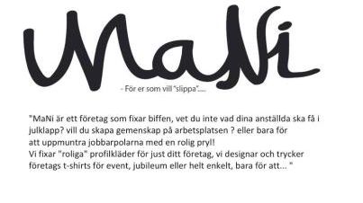 MaNi designar profilkläder till företag med det där lilla extra