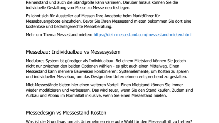 Messestände - Eyecatcher auf Messen