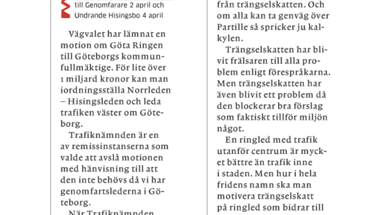 Vi har redan en halv ringled