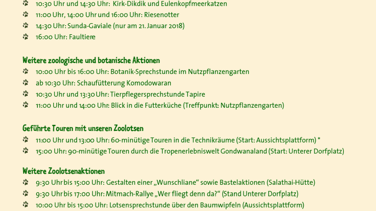 Entdeckertage Gondwanaland 2018 im Zoo Leipzig