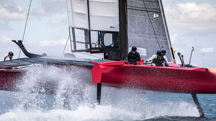 Det danske SailGP-hold i aktion
