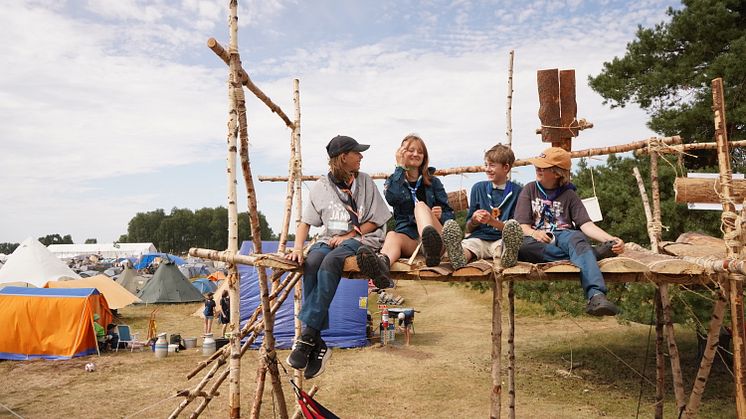 Avslut på sommarens största ungdomsläger Jamboree22 – kungen gjorde raketen