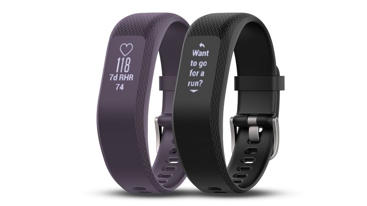 Garmin® vívosmart® 3, en aktivitetsmätare med Elevate™ pulsmätning, VO2 max och stressnivå