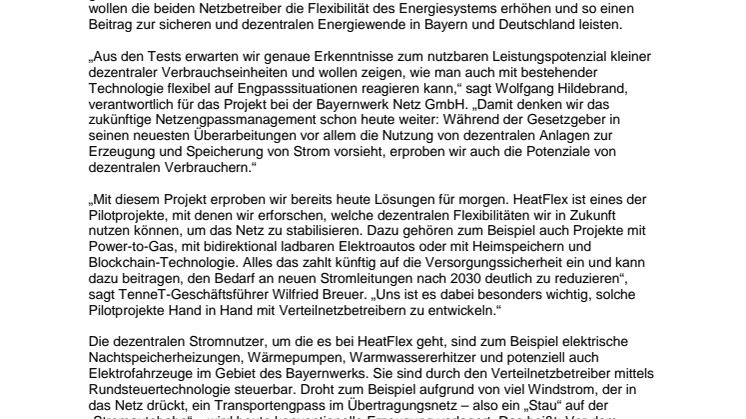 Dezentrale Flexibilität aus Bayern für die Energiewende