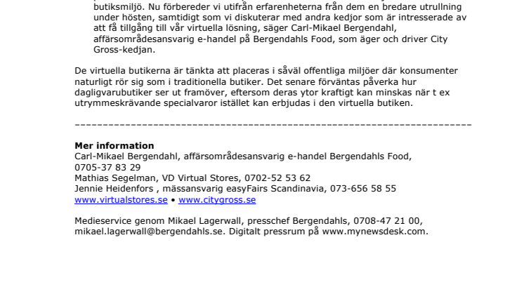 Virtual Stores virtuella butik fick publikens pris