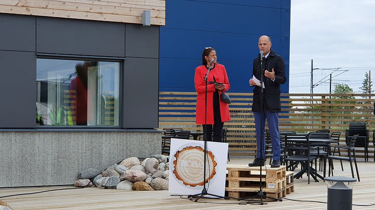 Invigningstal av Emil Högberg, statssekreterare hos samordnings- och energiminister Ibrahim Baylan. 