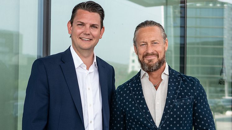 På bilden, David Österlindh (t.v.) som fått förtroendet att leda Sigma IT’s satsning på IoT och AI i USA. Här tillsammans med Lars Kry, VD på Sigma IT.