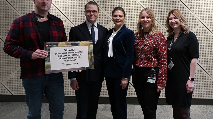 Värdar för Kronprinsessparets besök på MSB