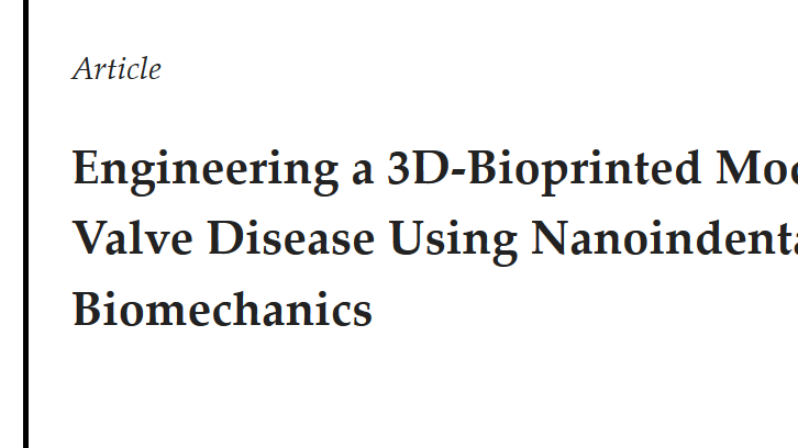 CELLINKs samarbetspartner har 3D-bioprintat humana hjärtvalvsjukdomsmodeller 