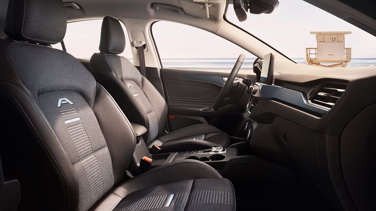 Ny Ford Focus Active interiør