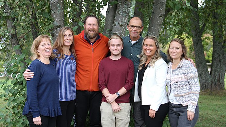 De kan bli Årets team, från vänster Kristin Nyberg, Kristina Russel, Mathias Åström, Erik Wållberg, Lars Vikberg, Carina Söderlind Löfvander och Sara Marklund.