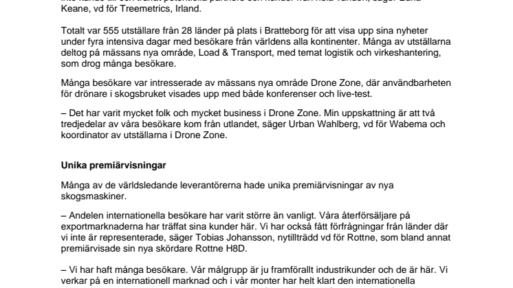 Världsnyheter mötte storpublik i skogen