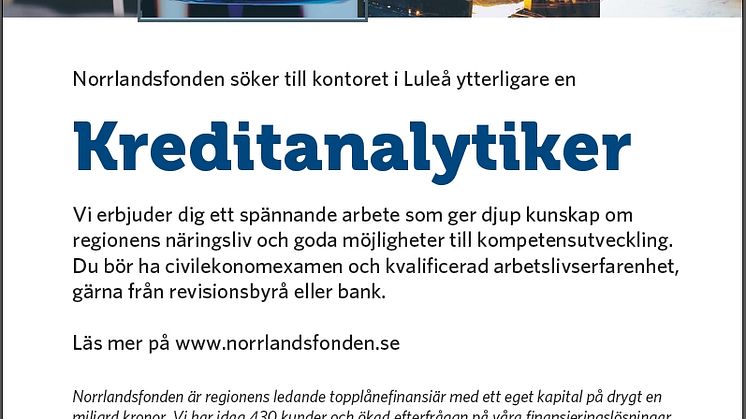 Vi söker en medarbetare