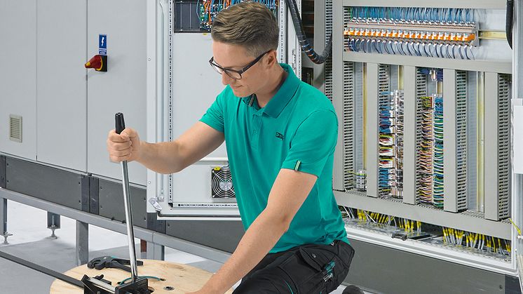 Kapa DIN-skena direkt vid applikation - PPS COMPACT