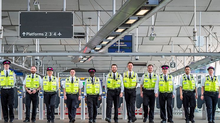 Some of the new officers who are patrolling Thameslink and Great Northern