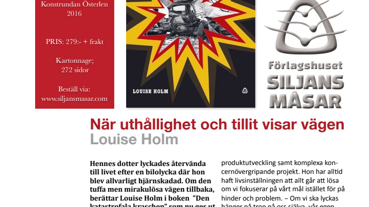 VÄGEN TILLBAKA FÖR UNG FLICKA I SVÅR BILOLYCKA