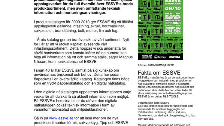 Ny produktkatalog från ESSVE – din bibel i hantverksdjungeln