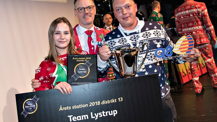 De glade vindere af årets servicestation i distriktet