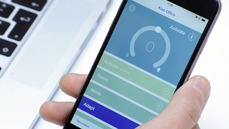 Personal light control gives renewed energy with e-Sense Tune