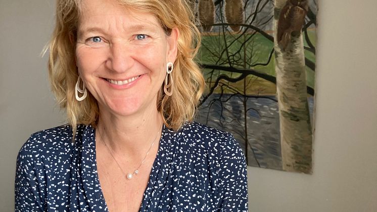 Läraren Thérèse Halvarson Britton, Globala gymnasiet i Stockholm, är en av mottagarna av Vitterhetsakademiens lärarpris 2021.