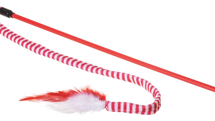 Little&Bigger Holiday Parade Cat Toy Candy Cane Worm Wand