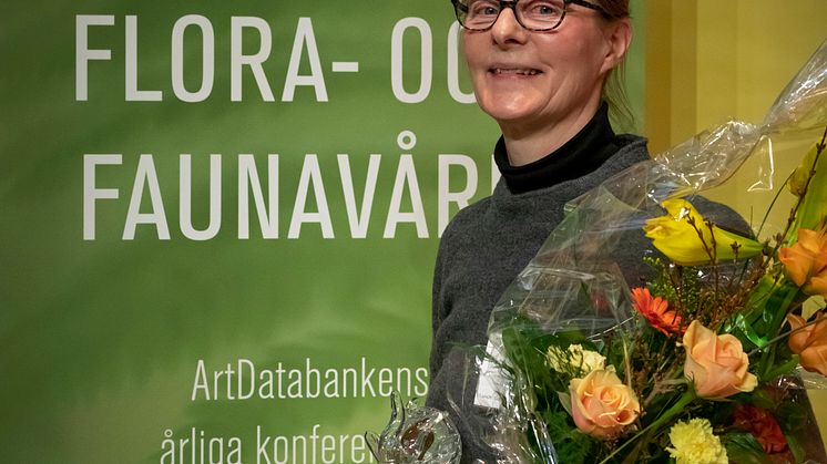 ArtDatabankens naturvårdspris 2019 Karin