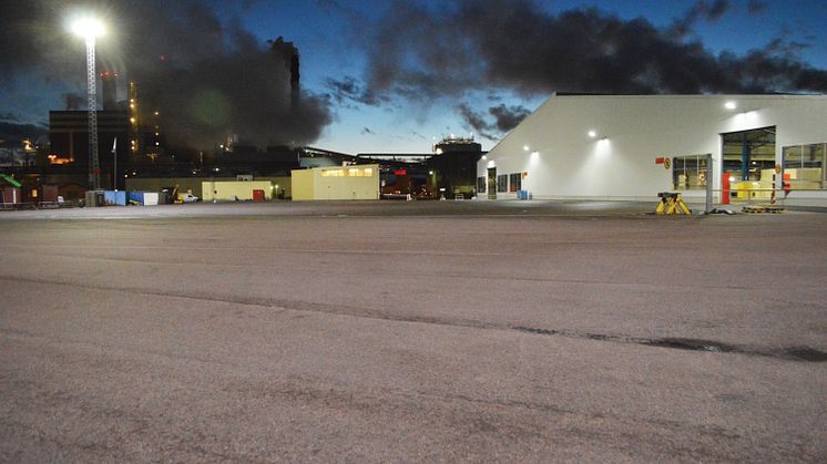 Titan mastbelysning hus Södra Cell