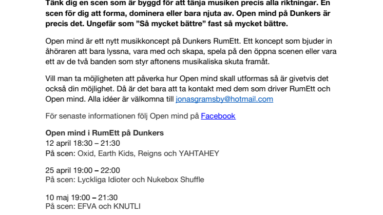 Öppna dina musikaliska sinnen