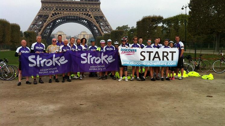Cyclists tackle Paris to Jersey cycle for the Stroke Association