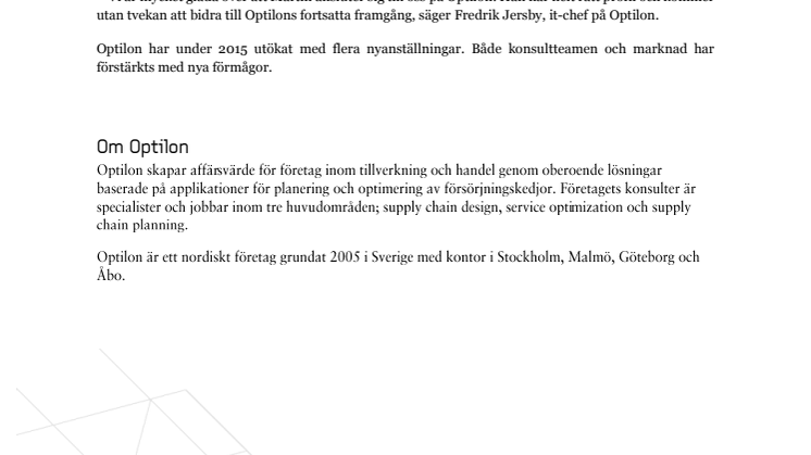 Optilons it-avdelning växer