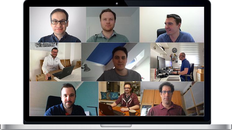 Die Mitglieder des neuen novaCapta-Teams für Cloud Security - derzeit von ihren Home Offices aus. Collage: novaCapta.