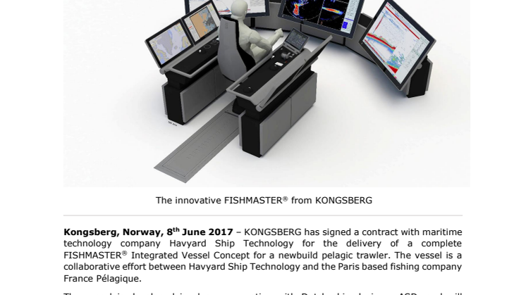 Kongsberg Maritime: KONGSBERG Provides Integrated Vessel Concept for Pelagic Trawler Newbuild